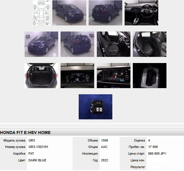 Honda Fit, 2022г, передний привод, вариатор