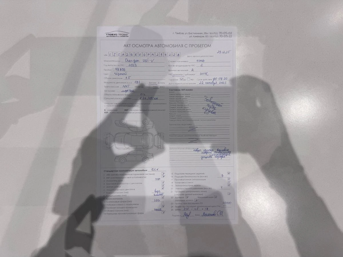 Changan UNI-V, 2023г, передний привод, автомат