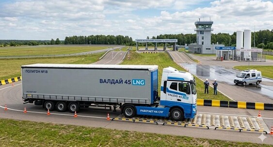 Компания «Современные транспортные технологии» представила магистральный тягач Валдай 45 LNG