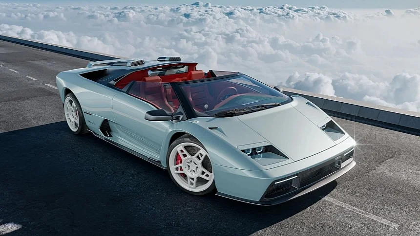 Классический силуэт Lamborghini Diablo и современная техника — так выглядит Eccentrica V12 Roadster